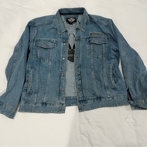 Harley Davidson genuine denim jacket mens size 2XL